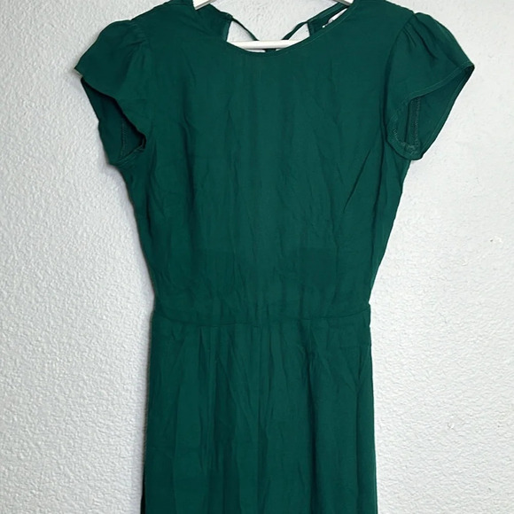 Reformation Mayer Green Emerald Jumpsuit Womens Size 0 Back Keyhole Festival - Picture 4 of 16